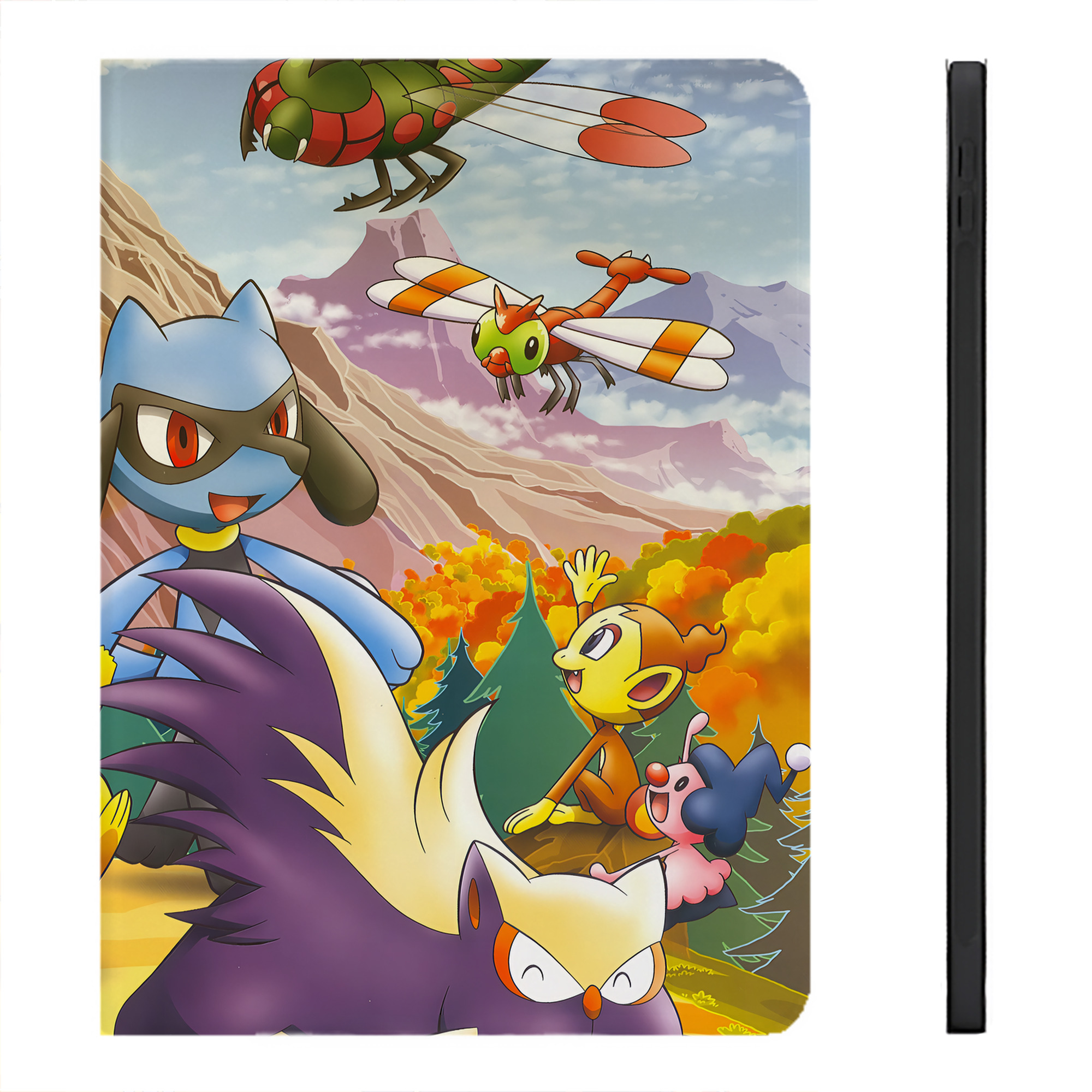 （画像用） ポケットモンスター Pokémon IPadケース ペンホルダー付き ブックスタイルデザイン